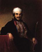 Asher Brown Durand Portrait of Isaac Edrebi of Morocco USA oil painting artist